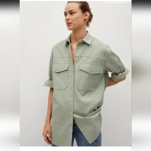 Light green Lyocell Overshirt